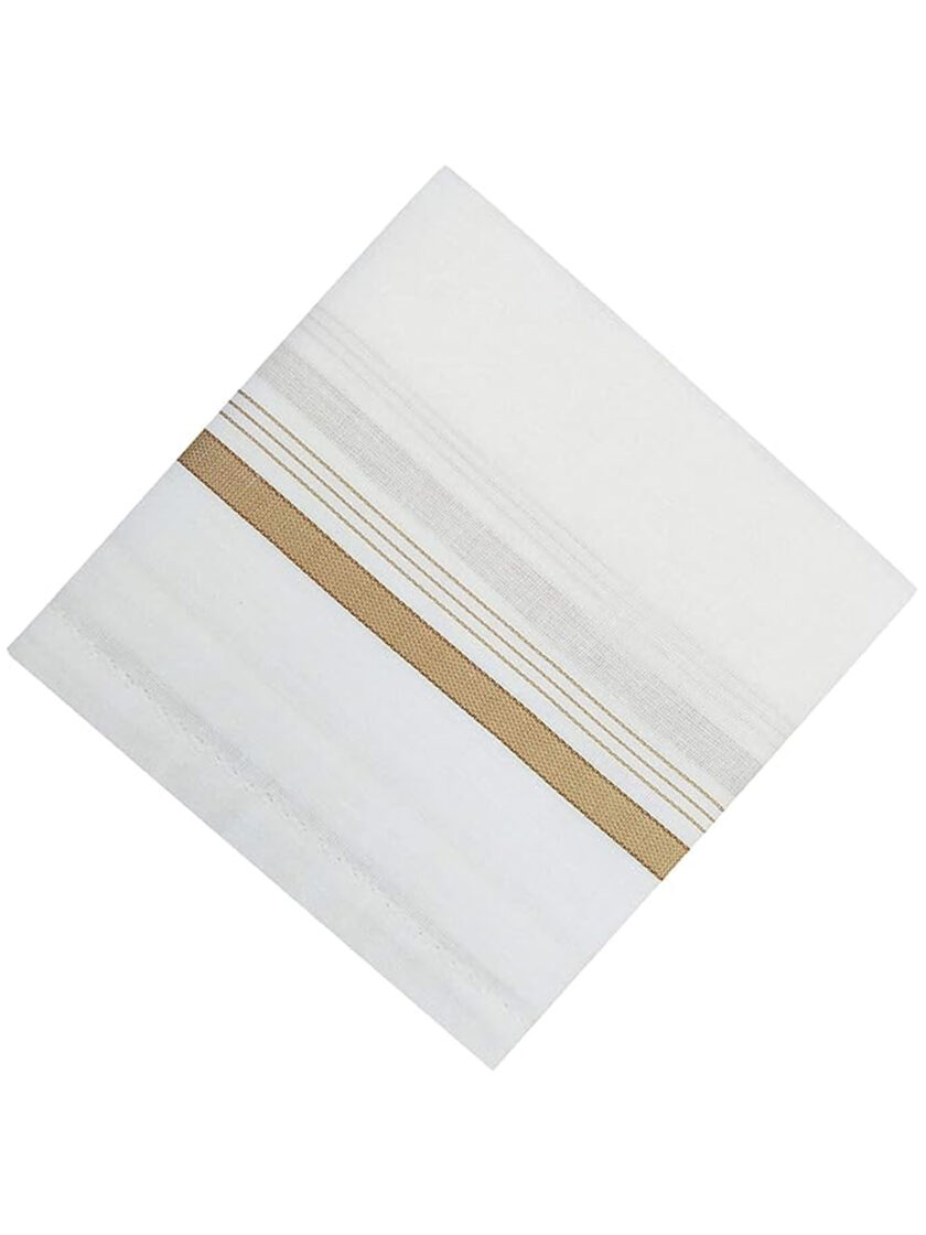 Womy Premium Pure White Cotton 1500 WB  | Luxurious Satin Border Handkerchief - Pack of 12 - Image 3