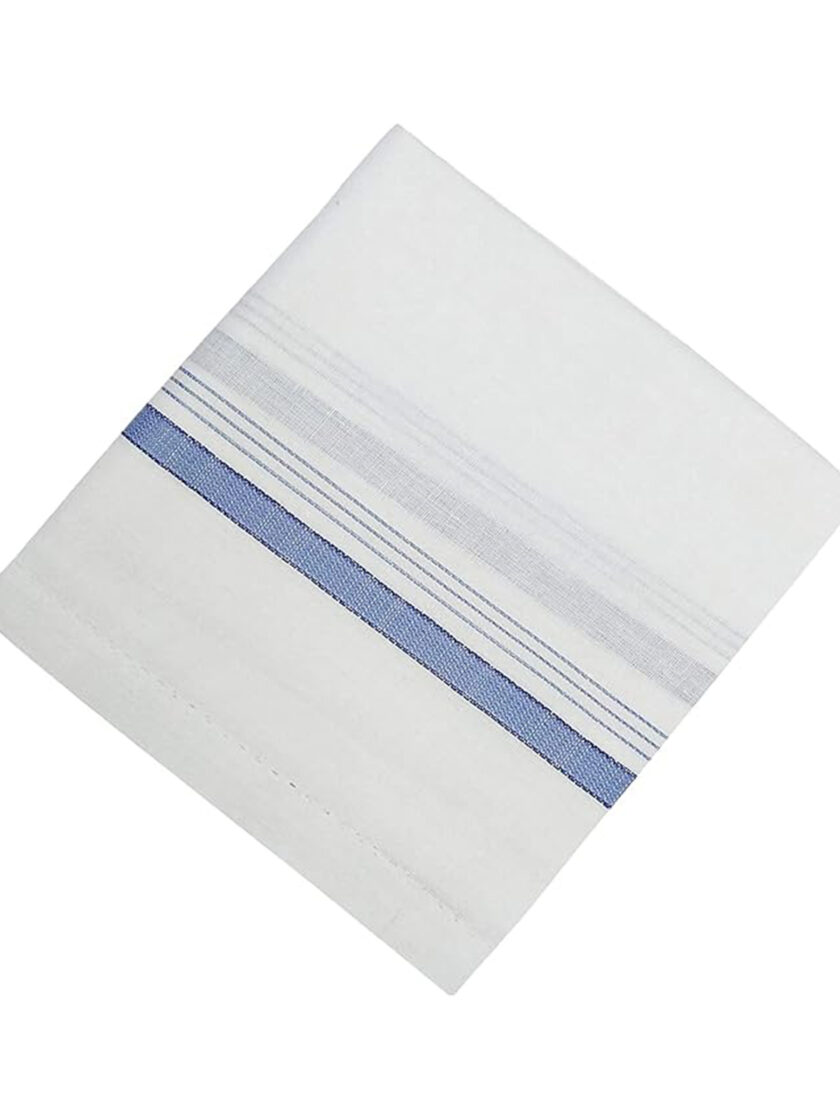 Womy Premium Pure White Cotton 1500 WB  | Luxurious Satin Border Handkerchief - Pack of 12 - Image 4