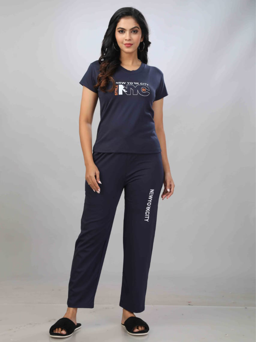 Womy Tencel Night Suit T0003 | Premium Lounge Wear | Soft & Luxury Sleepwear - Image 3