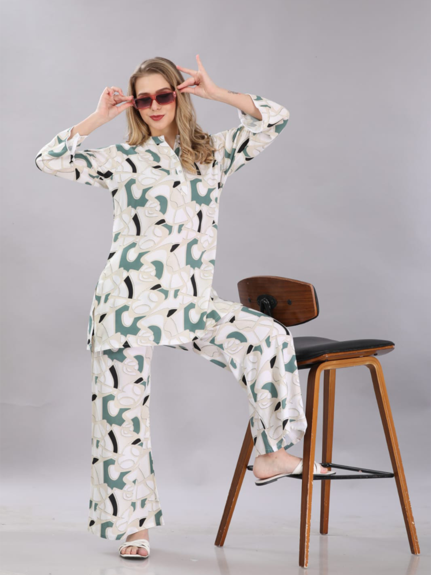 Womy Rayon Co Ord Set 5042 | Premium Lounge Wear | Soft & Luxury Sleepwear - Image 6
