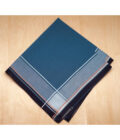 Womy Premium Pure Cotton 6775 DC  | Luxurious Satin Border Handkerchief | Dark Color- Pack of 12