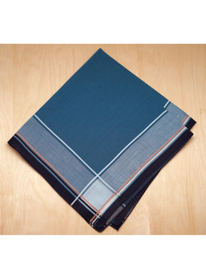 Womy Premium Pure Cotton 6775 DC  | Luxurious Satin Border Handkerchief | Dark Color- Pack of 12