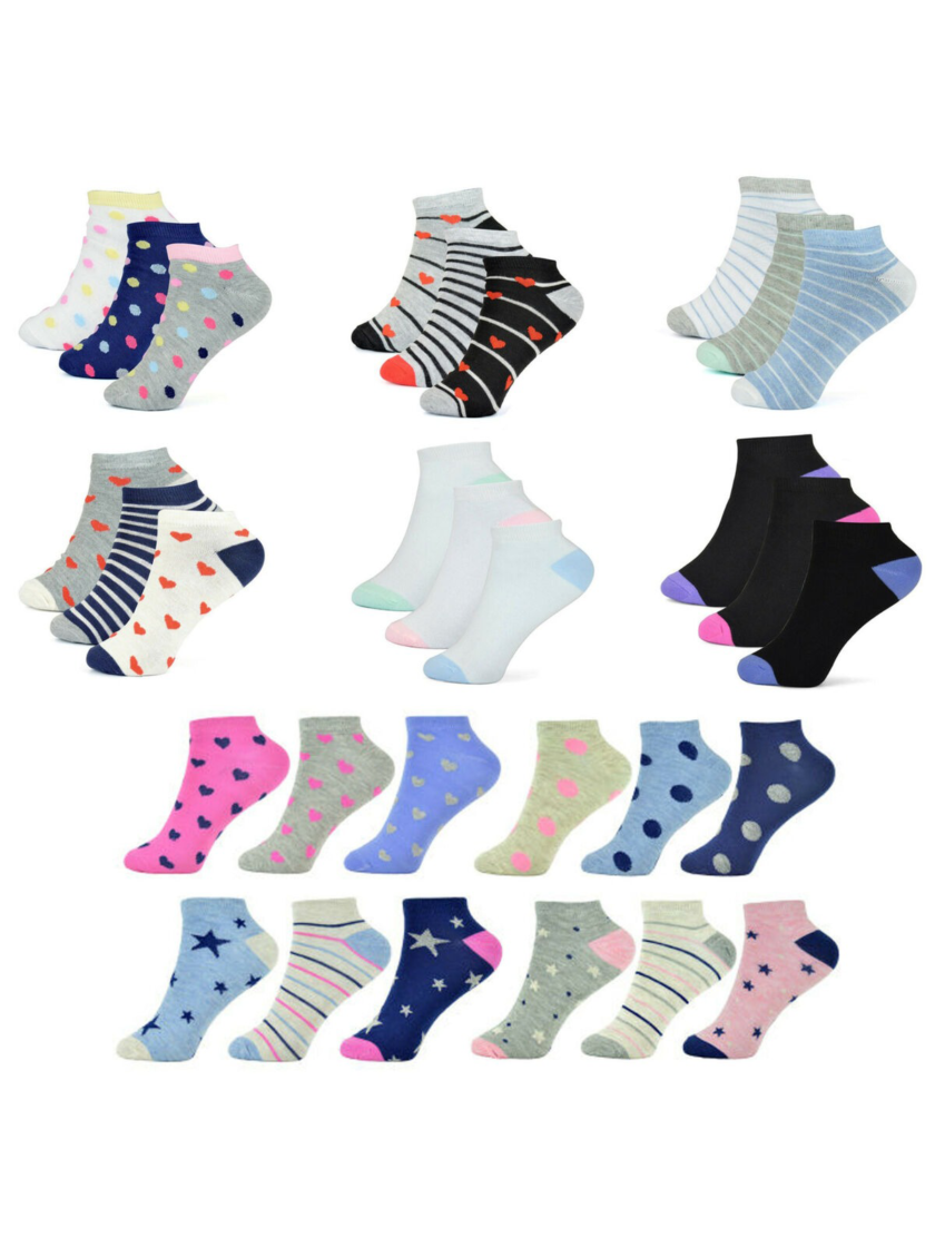 Womy Premium Socks for Women Printed Colours