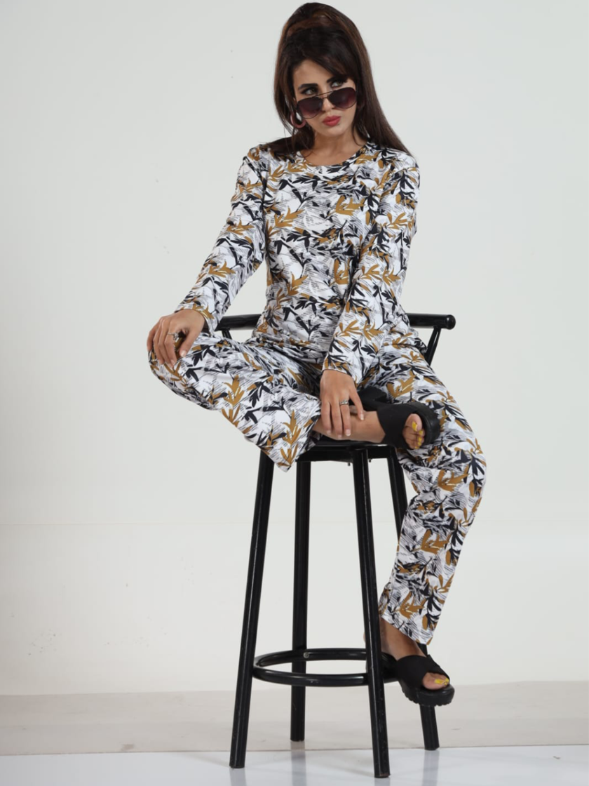 Womy Looper Co Ord Set Full Sleeves 9011 | Premium Lounge Wear | Soft & Luxury Sleepwear - Image 5