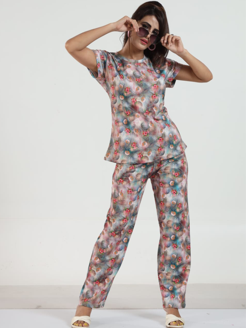 Womy Looper Co Ord Set 9004 | Premium Lounge Wear | Soft & Luxury Sleepwear - Image 4
