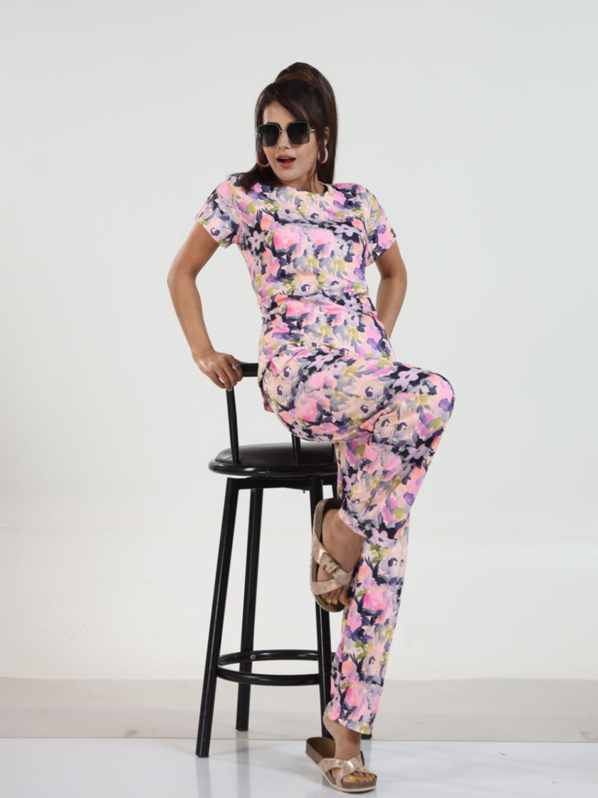 Womy Looper Co Ord Set 9006 | Premium Lounge Wear | Soft & Luxury Sleepwear - Image 5