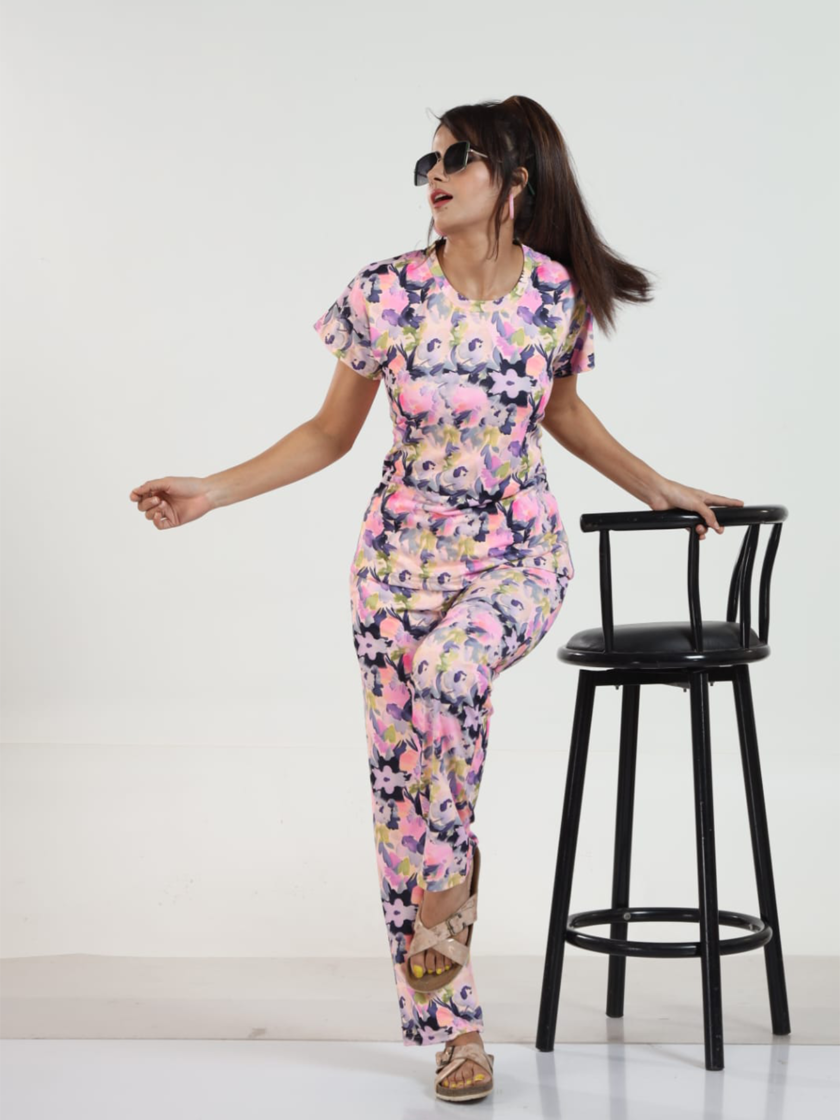 Womy Looper Co Ord Set 9006 | Premium Lounge Wear | Soft & Luxury Sleepwear - Image 2