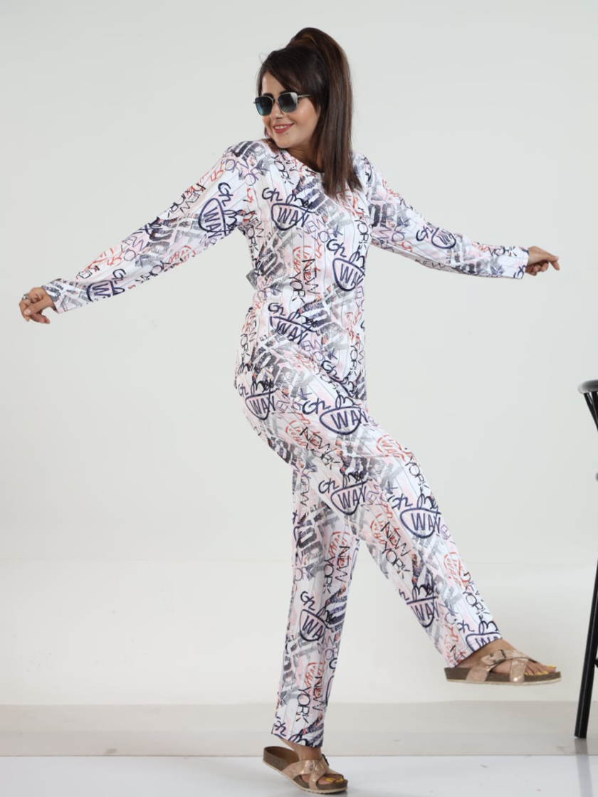 Womy Looper Co Ord Set Full Sleeves 9007 | Premium Lounge Wear | Soft & Luxury Sleepwear - Image 4