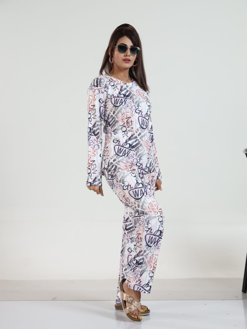 Womy Looper Co Ord Set Full Sleeves 9007 | Premium Lounge Wear | Soft & Luxury Sleepwear - Image 5
