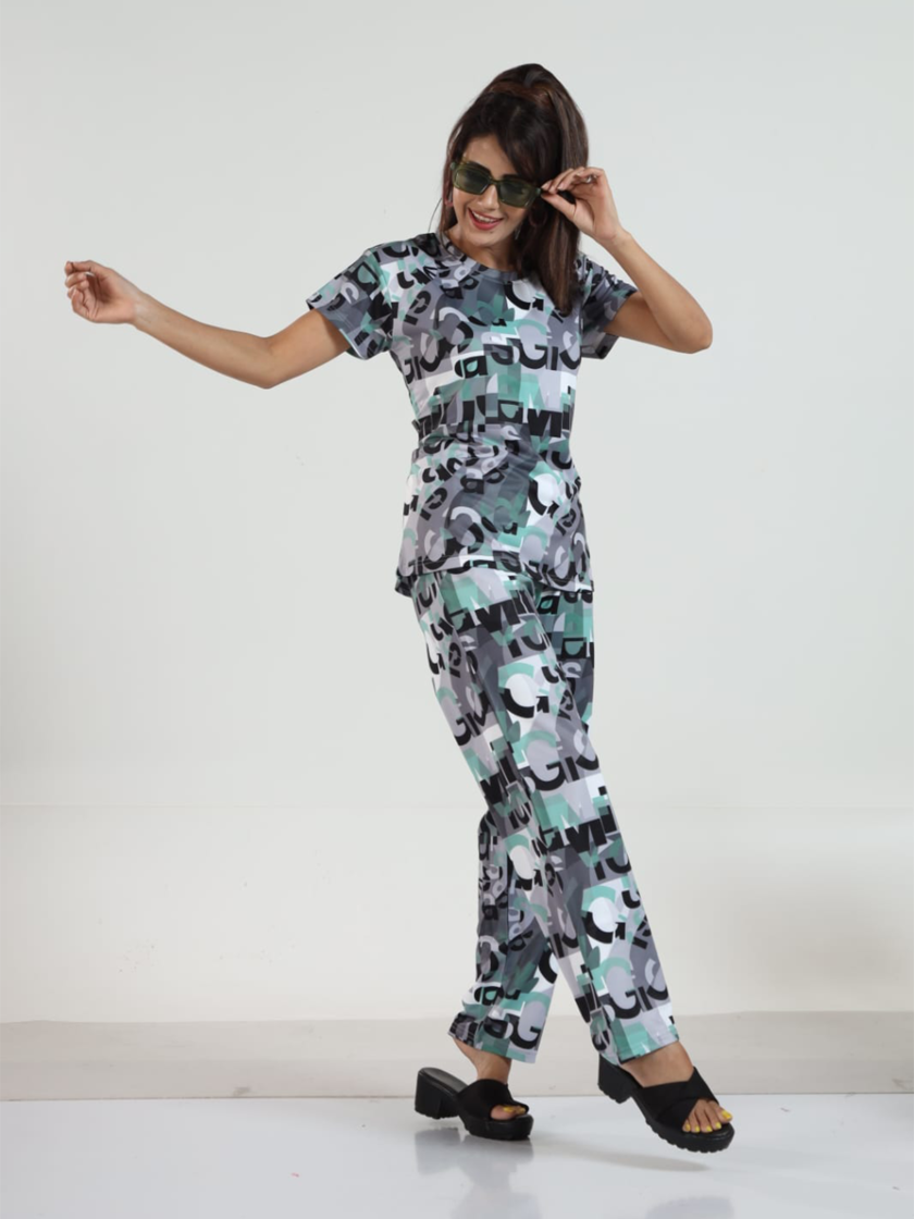 Womy Looper Co Ord Set 9008 | Premium Lounge Wear | Soft & Luxury Sleepwear - Image 3