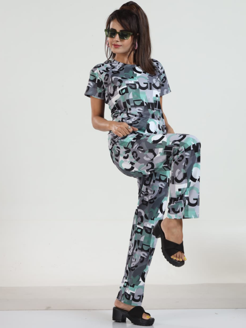 Womy Looper Co Ord Set 9008 | Premium Lounge Wear | Soft & Luxury Sleepwear - Image 4