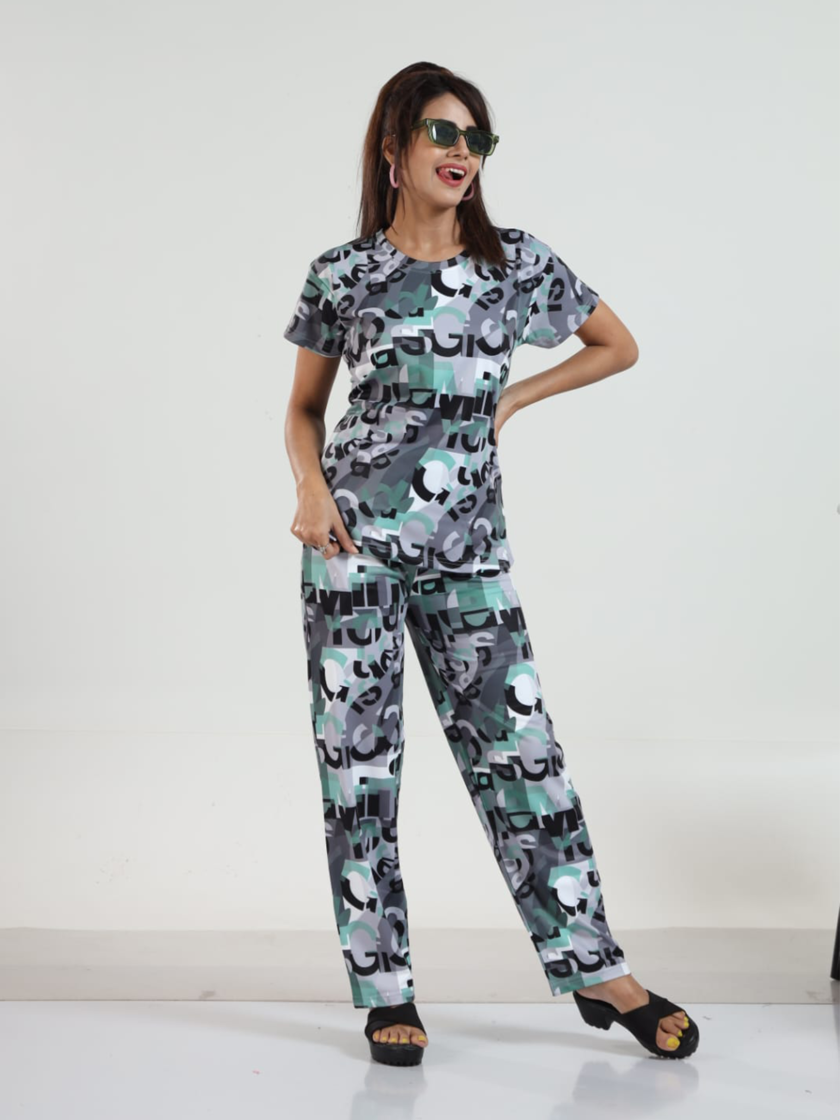 Womy Looper Co Ord Set 9008 | Premium Lounge Wear | Soft & Luxury Sleepwear - Image 2