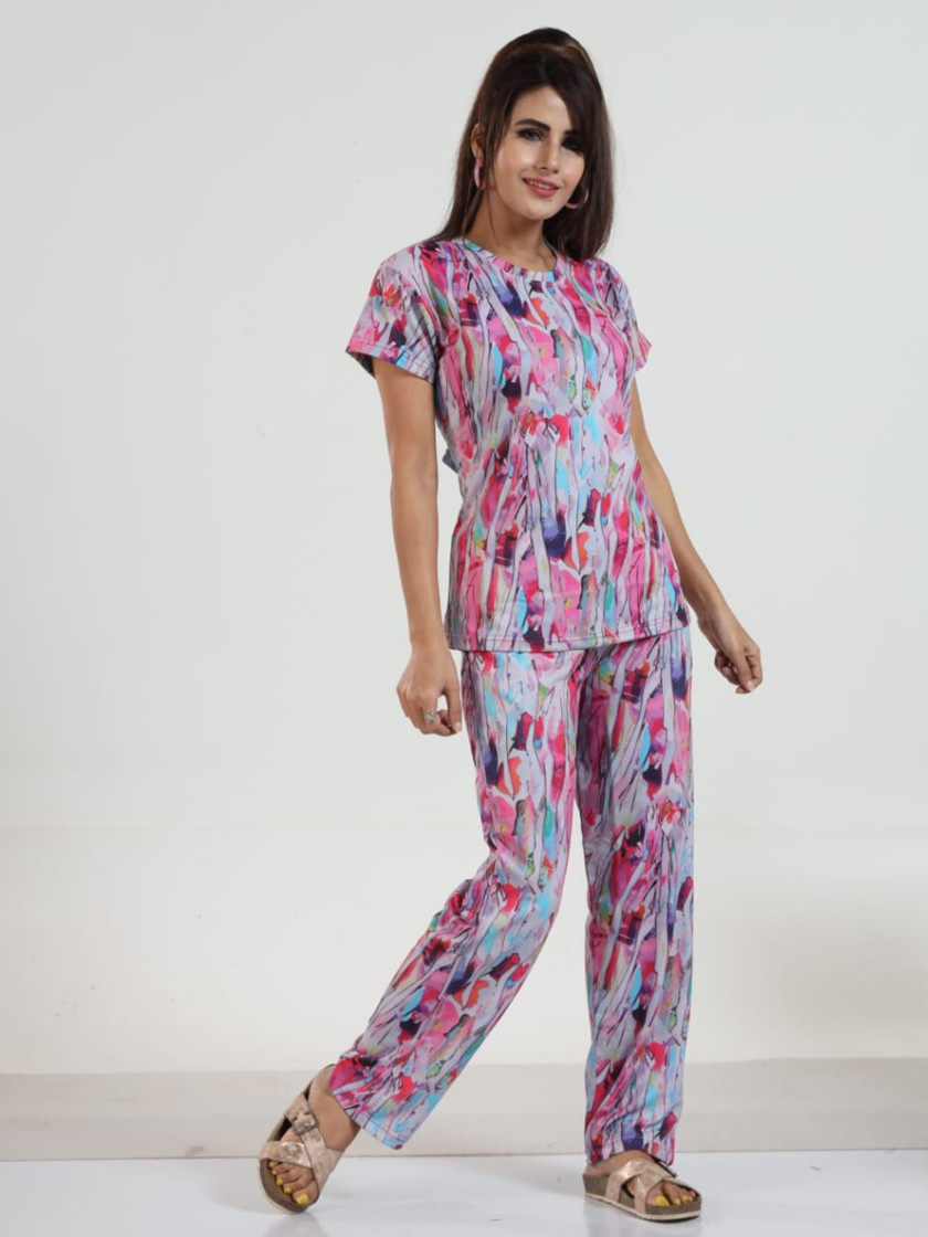 Womy Looper Co Ord Set 9009 | Premium Lounge Wear | Soft & Luxury Sleepwear - Image 2