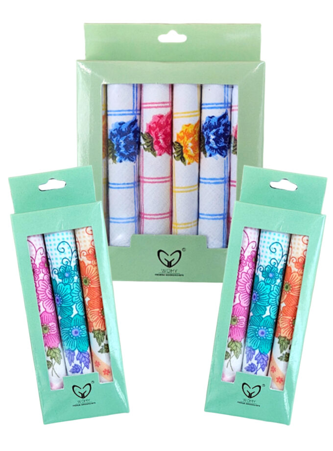 Womy Pure Cotton Towel Napkin Handkerchief Mansi