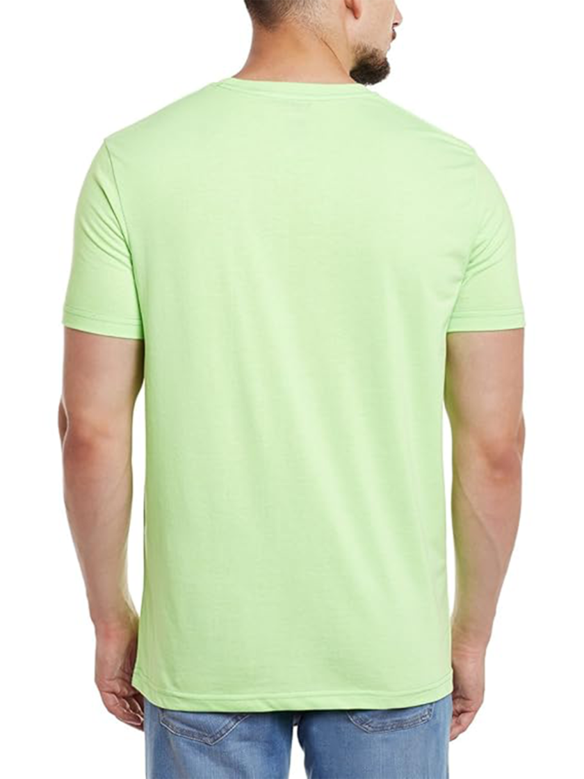 Womy Soft Plain Light Green T-Shirt for Men  | Premium Lounge Wear | Comfortable & Luxury All-Day Wear (69) - Image 3
