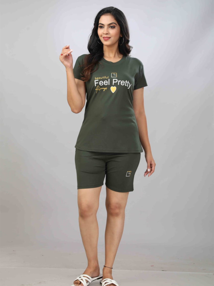 Womy Tshirt and Shorts 0012 | Premium Lounge Wear | Soft & Luxury Sleepwear - Image 6