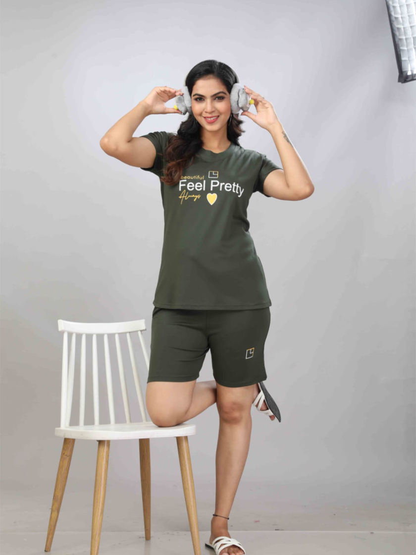 Womy Tshirt and Shorts 0012 | Premium Lounge Wear | Soft & Luxury Sleepwear - Image 8