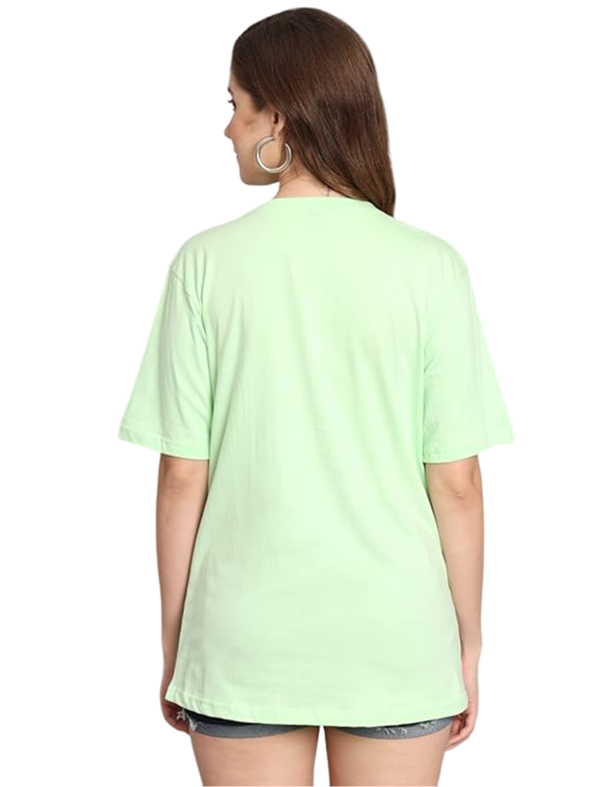 Womy Soft Plain Green T-Shirt for Women  | Premium Lounge Wear | Comfortable & Luxury All-Day Wear (12) - Image 4