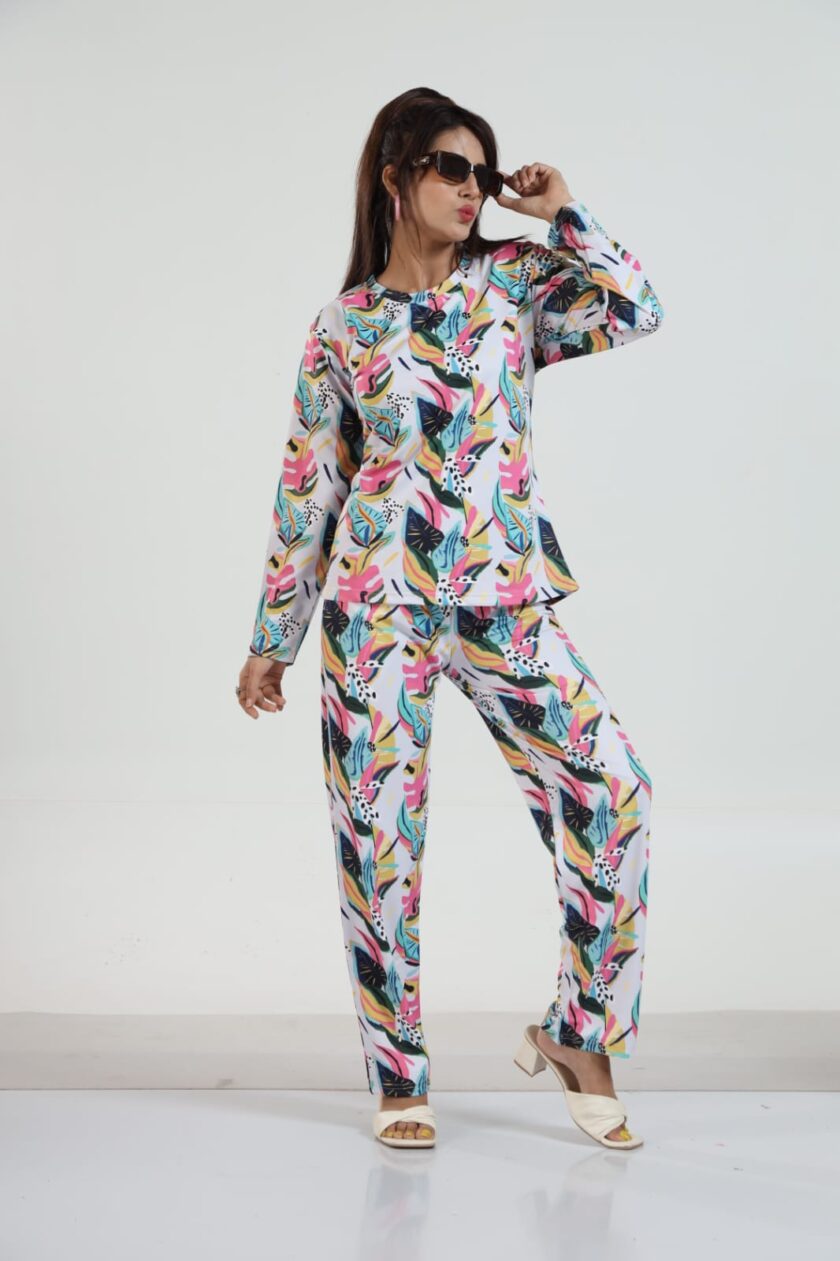 Womy Looper Co Ord Set Full Sleeves 9002 | Premium Lounge Wear | Soft & Luxury Sleepwear - Image 7
