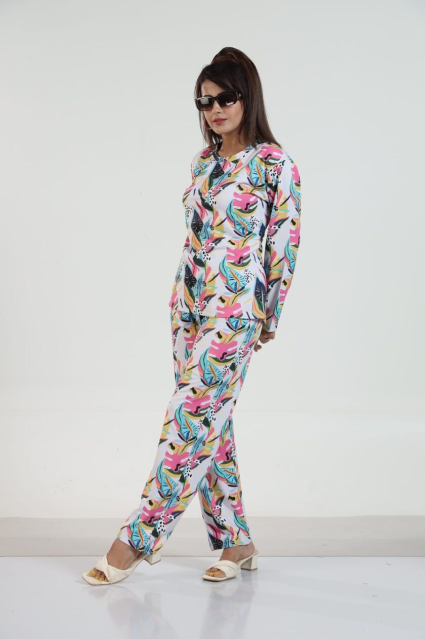 Womy Looper Co Ord Set Full Sleeves 9002 | Premium Lounge Wear | Soft & Luxury Sleepwear - Image 5