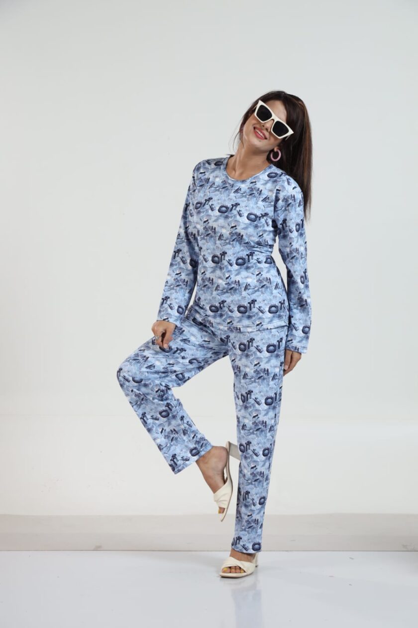 Womy Looper Co Ord Set 9001 | Premium Lounge Wear | Soft & Luxury Sleepwear - Image 7