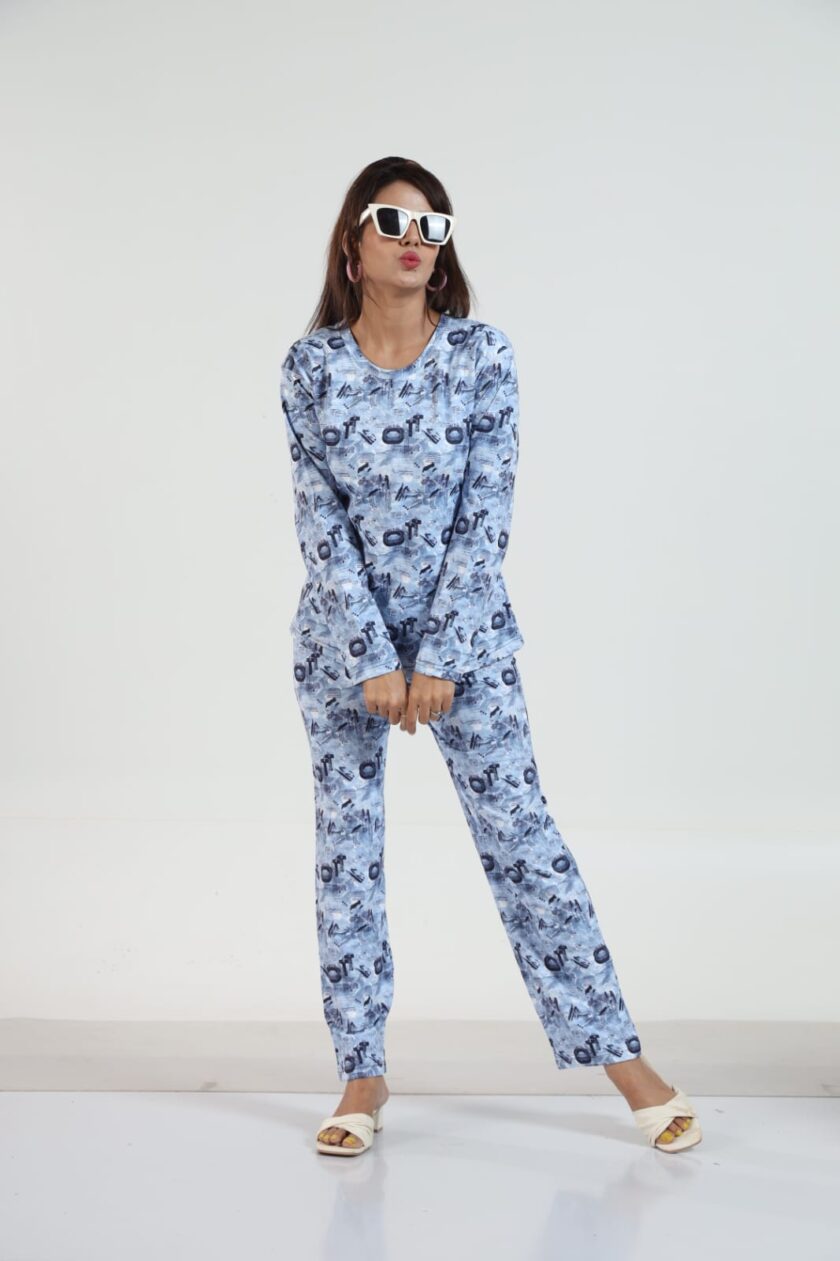 Womy Looper Co Ord Set 9001 | Premium Lounge Wear | Soft & Luxury Sleepwear - Image 5