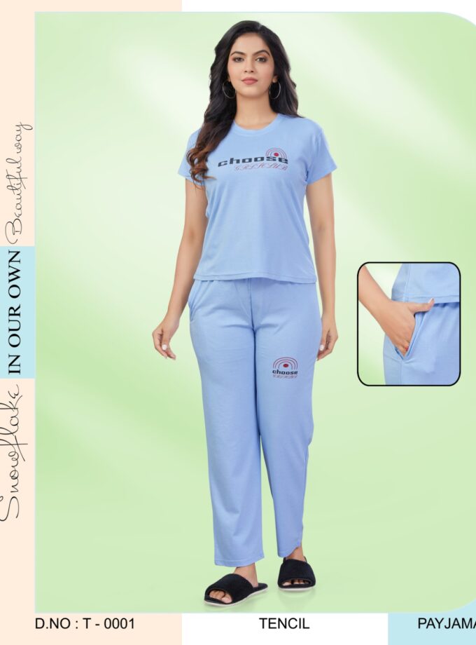 Womy Tencel Night Suit T0001