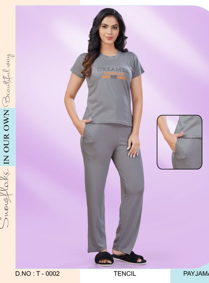 Womy Tencel Night Suit T0002