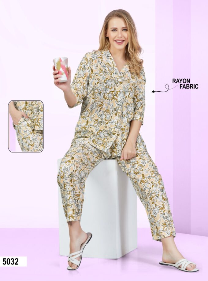 Womy Women's Premium Lounge Wear | Soft & Stylish Sleepwear Rayon Collection for Ultimate Comfort