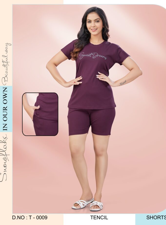 Womy Tencel Tshirt And Shorts 0009