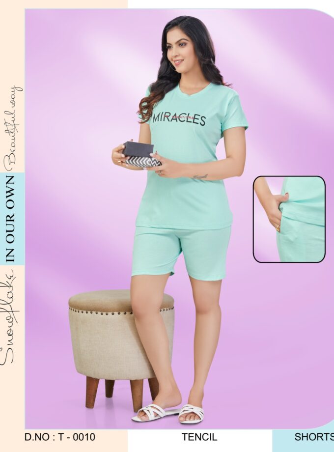 Womy Tencel Tshirt And Shorts 0010