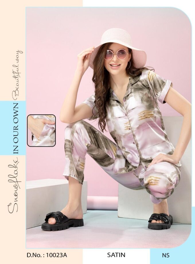Satin Night Suit 10023A