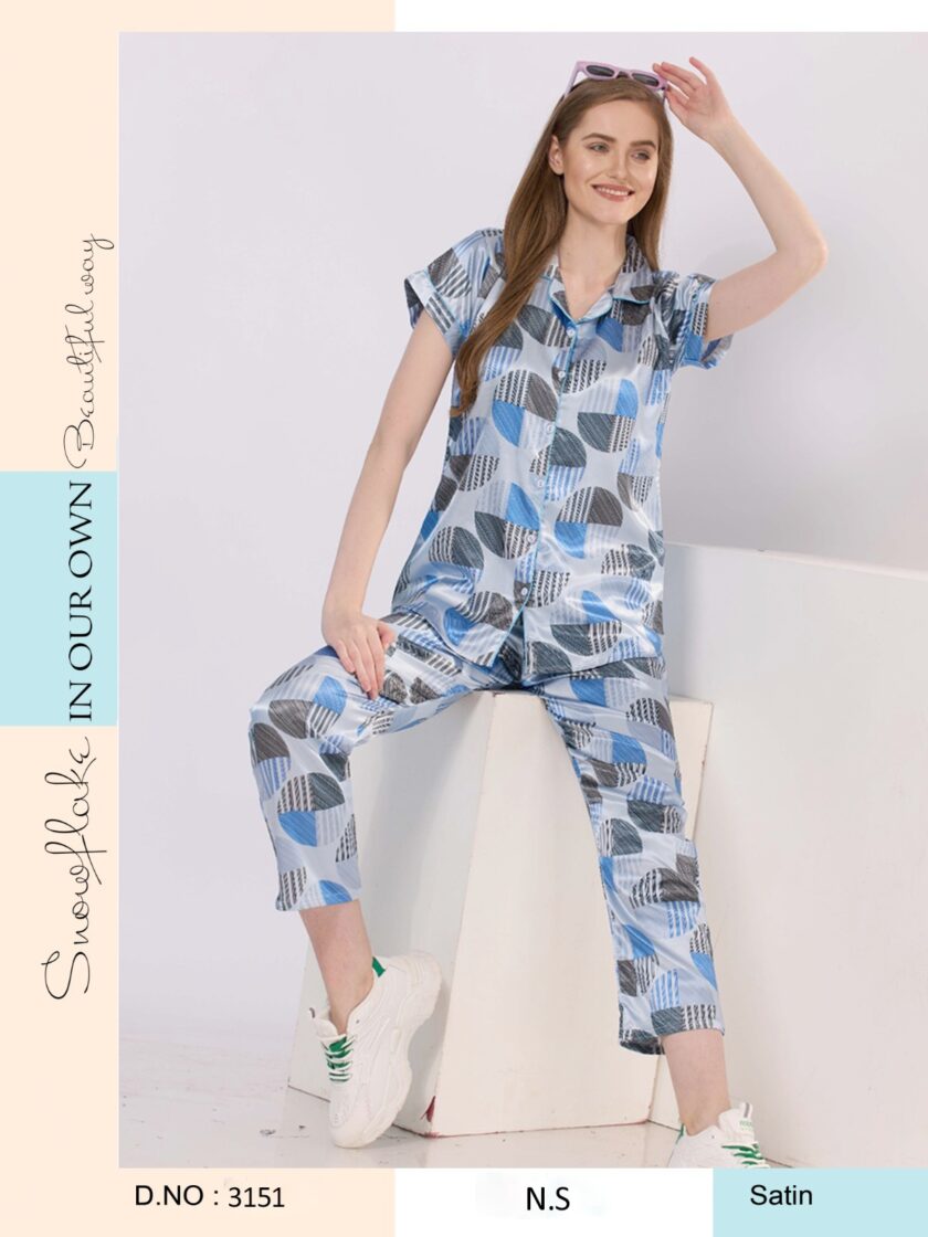 Womy Satin Night Suit 3151