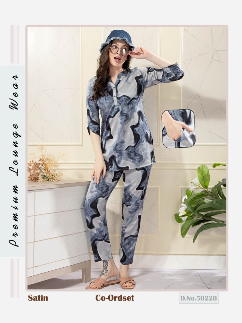 Womy Satin Night Suit 5022-B