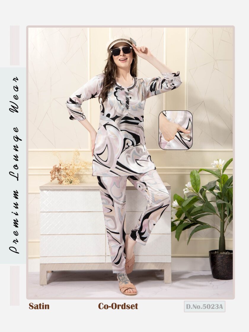 Womy Satin Night Suit 5023-A