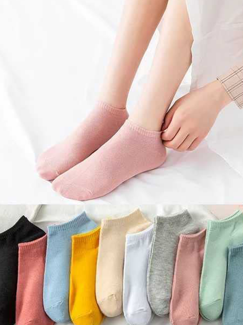Womy Premium Socks for Women Printed Colours | Luxury Socks, Softness in Every Step | Pack Of 06 & 12 - Image 2