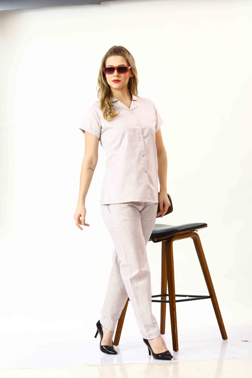 Womy Khadi Linen Co-Ord Set 7713