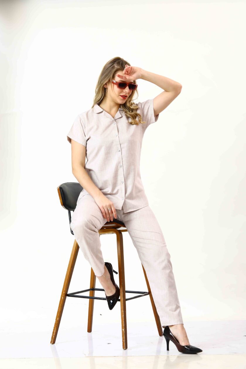 Womy Khadi Linen Co-Ord Set 7713